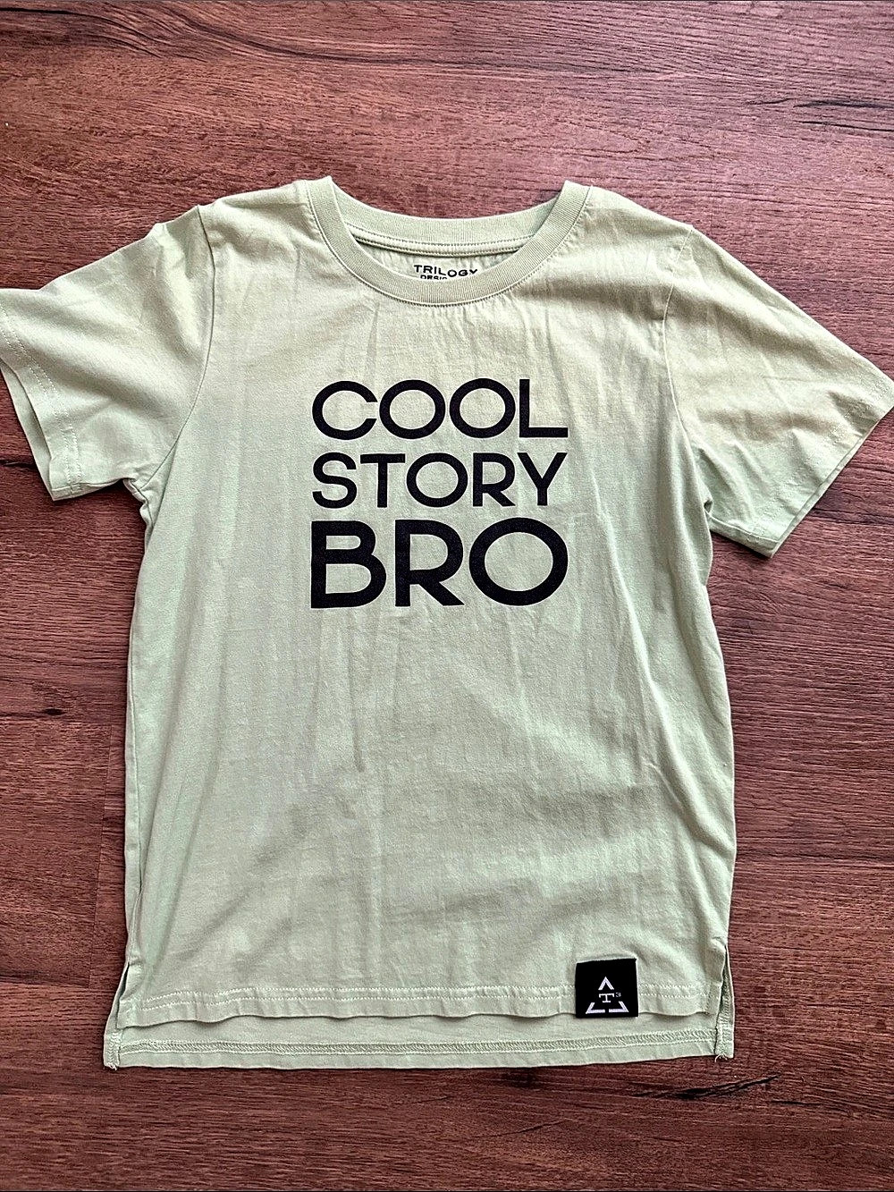 Trilogy Design Co. Lime Green Cool Story Bro Tee